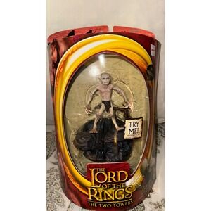 Lord of the Rings The Two Towers Gollum Electronic Sound Motion Figure Toy Biz